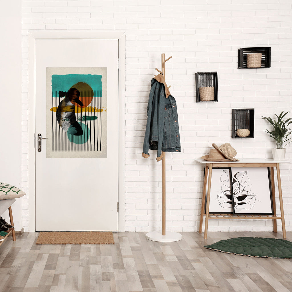 INKWELL TURQOISE Poster Vertical Autocolante