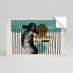 INKWELL TURQOISE Poster Horizontal Autocolante