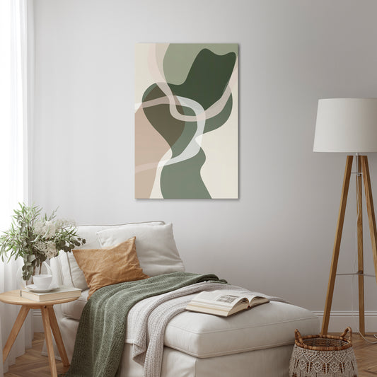 ART OF GREEN Quadro em tela vertical