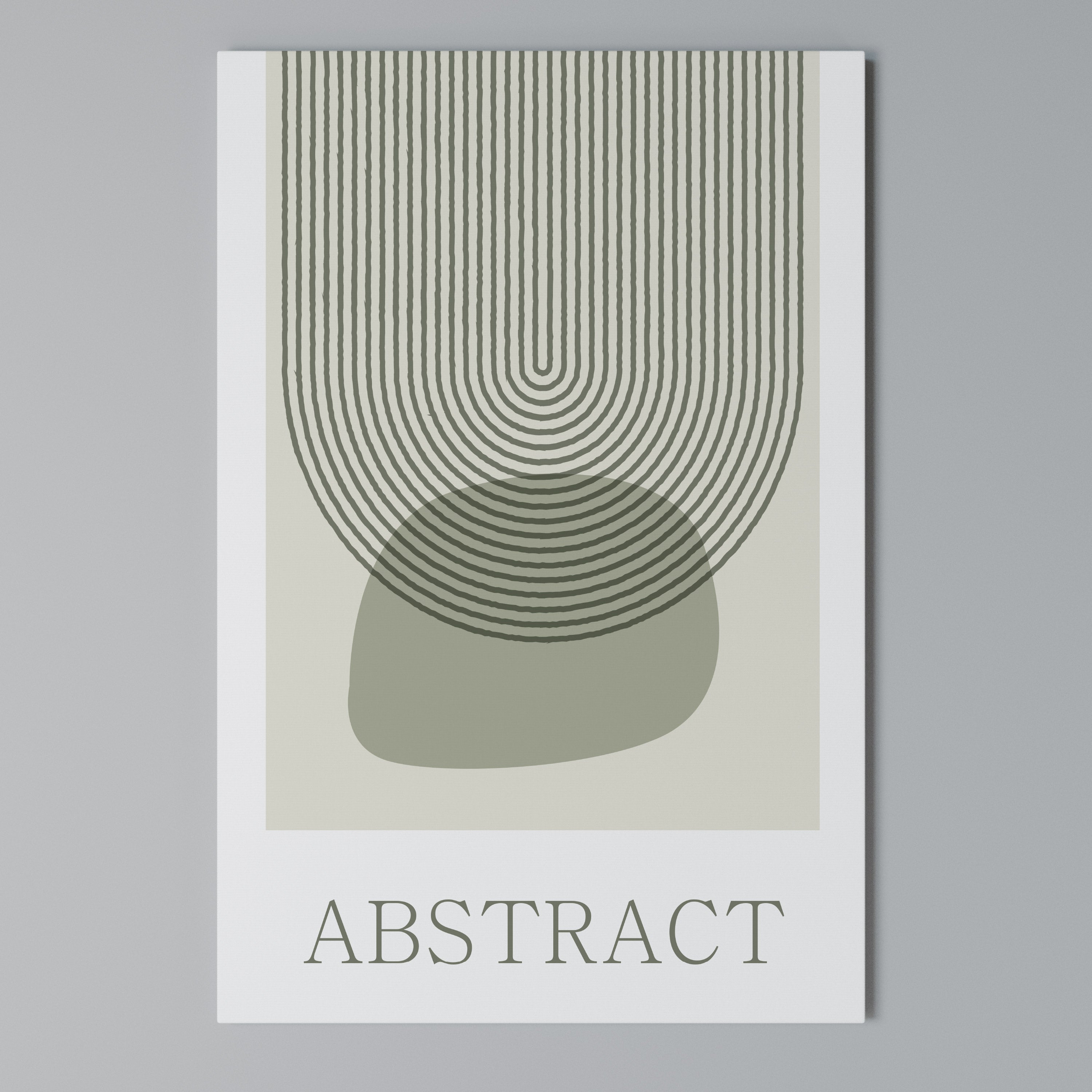 GREEN ABSTRACT Vertical Canvas Print