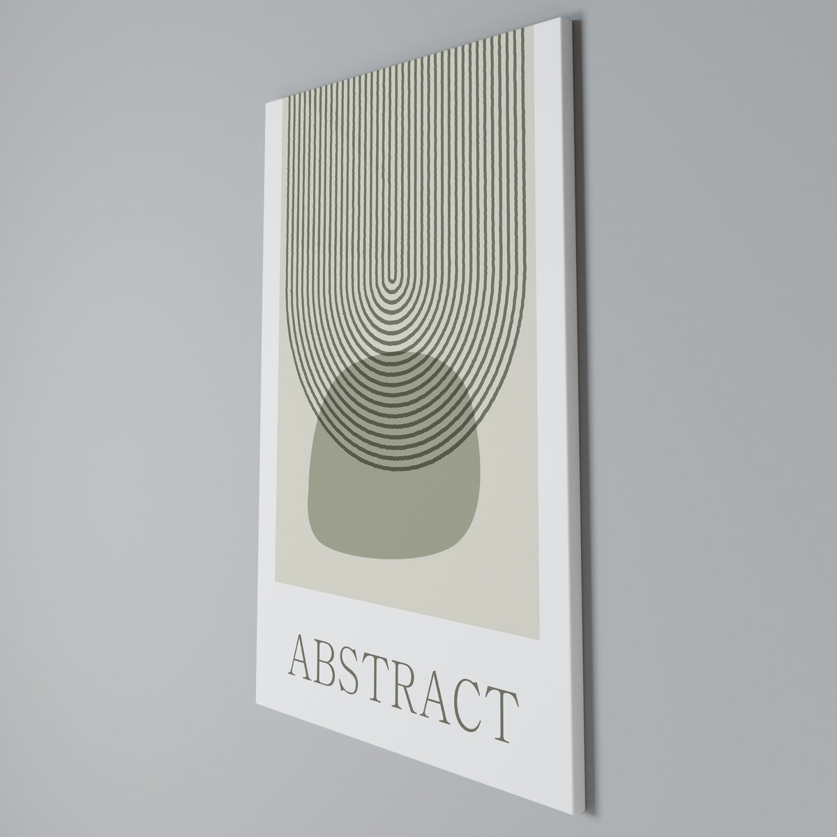 GREEN ABSTRACT Quadro em tela vertical