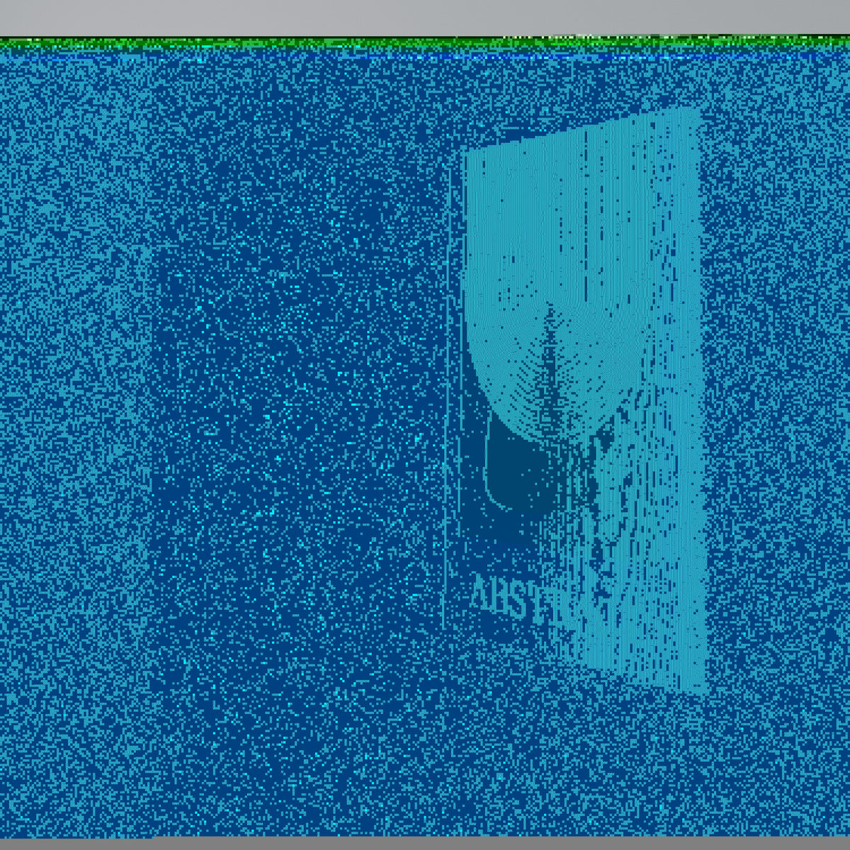 GREEN ABSTRACT Quadro em tela vertical