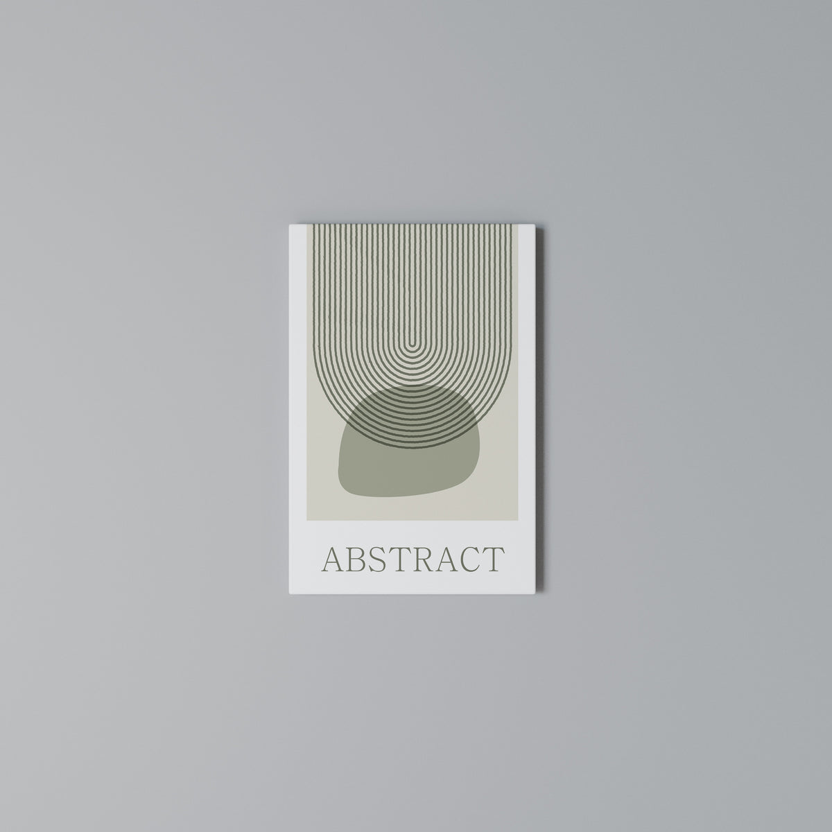 GREEN ABSTRACT Quadro em tela vertical