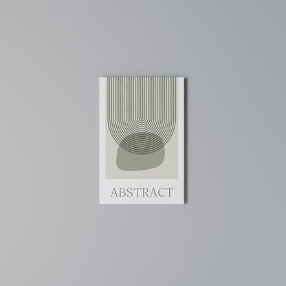 GREEN ABSTRACT Quadro em tela vertical