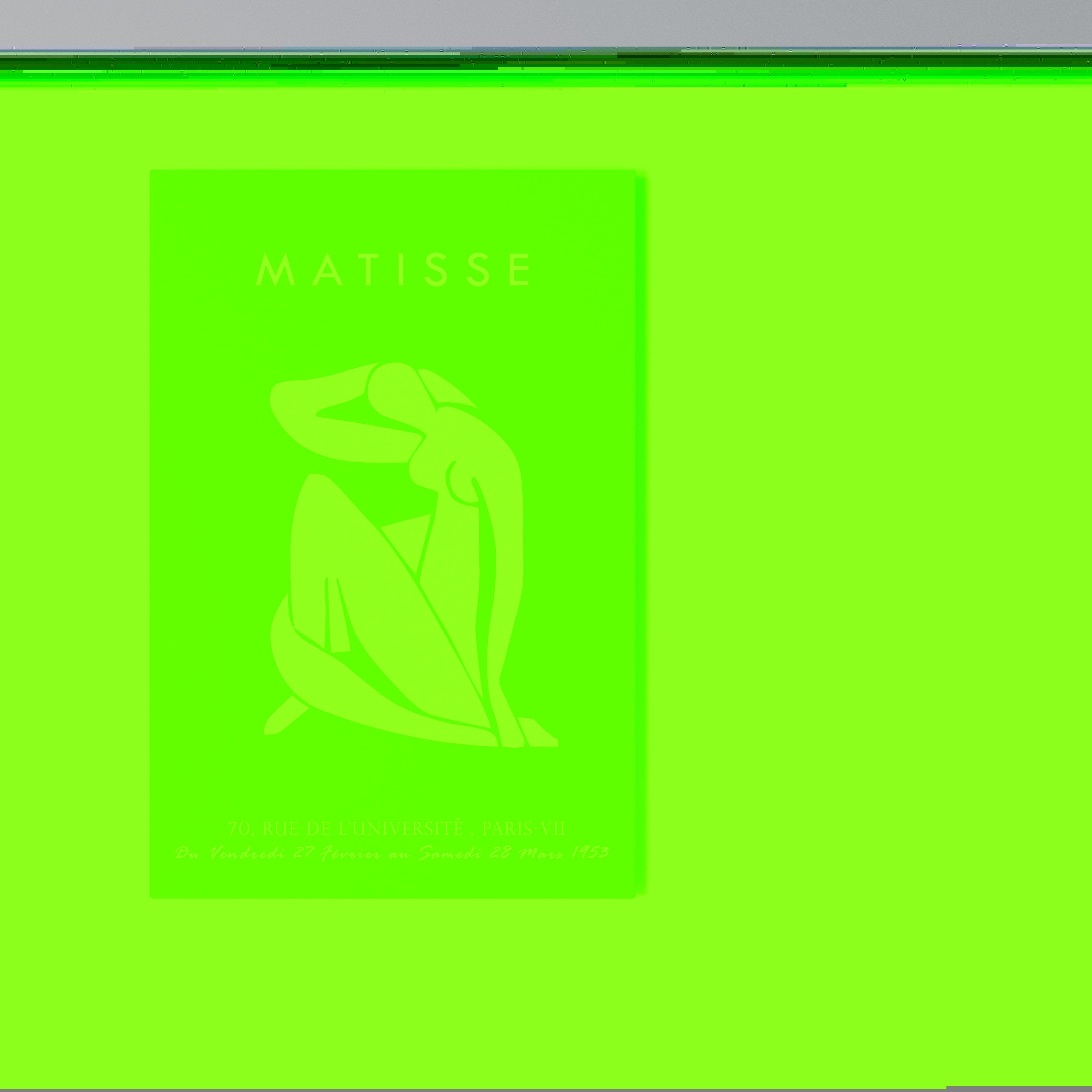 MATISSE NUDES Vertical Canvas Print