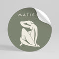 MATISSE NUDES Autocolante Redondo Removível