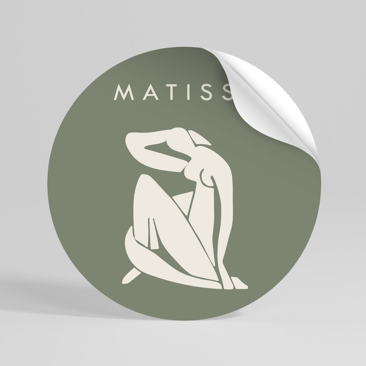 MATISSE NUDES Autocolante Redondo Removível