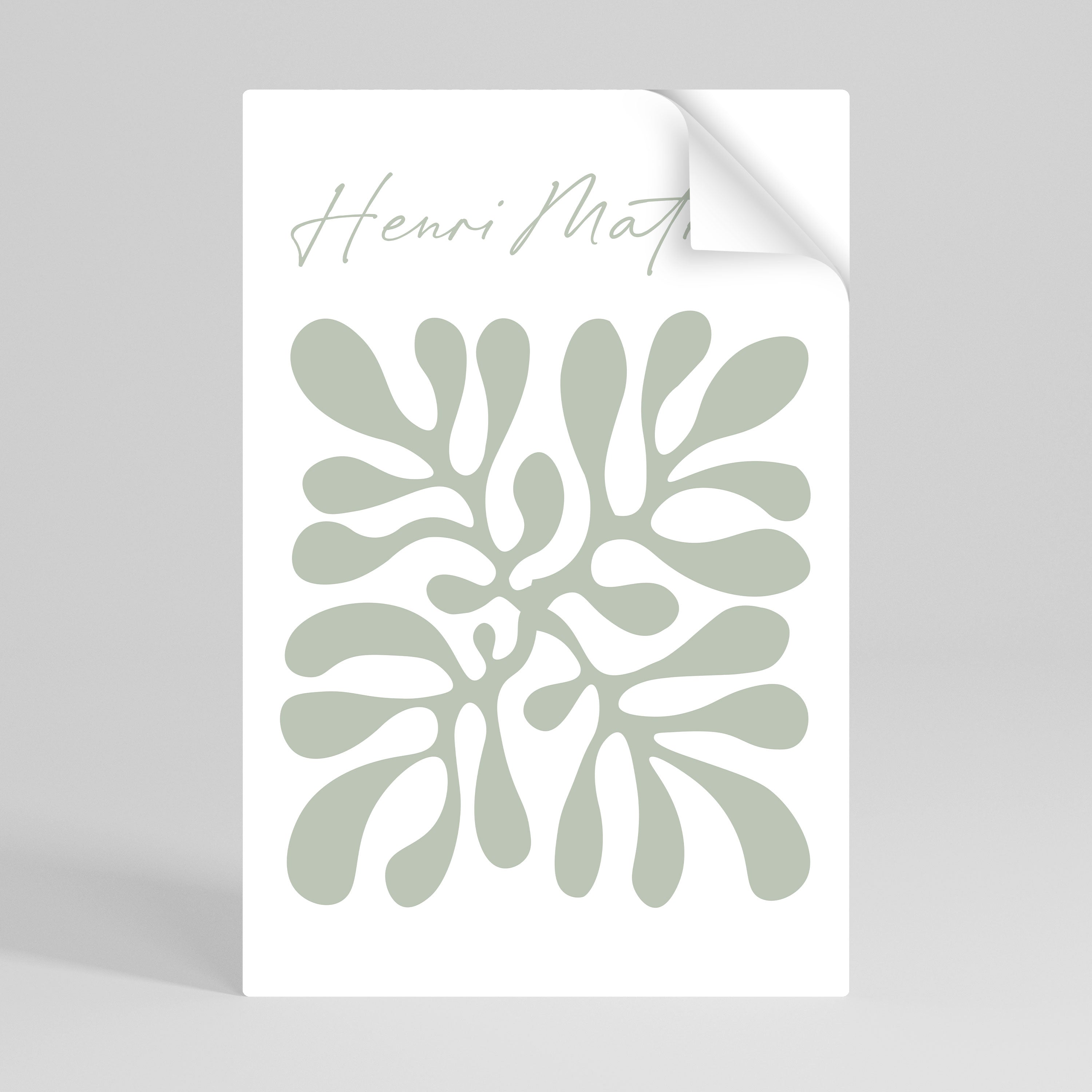 SHAPE OF MATISSE Póster Autocolante Vertical