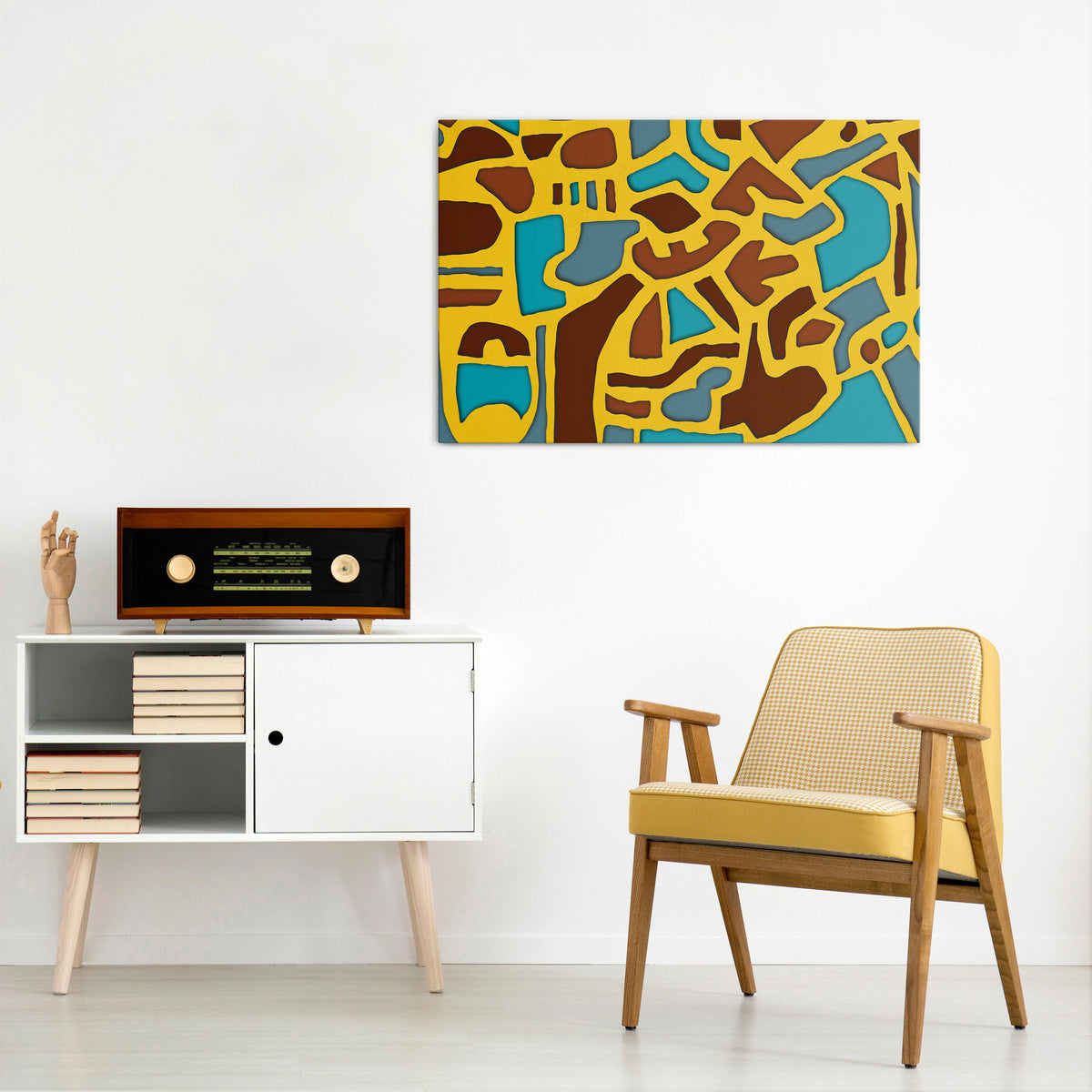 ASSYMETRICAL HARMONY Horizontal Canvas Print