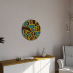 ASSYMETRICAL HARMONY Round Wall Art
