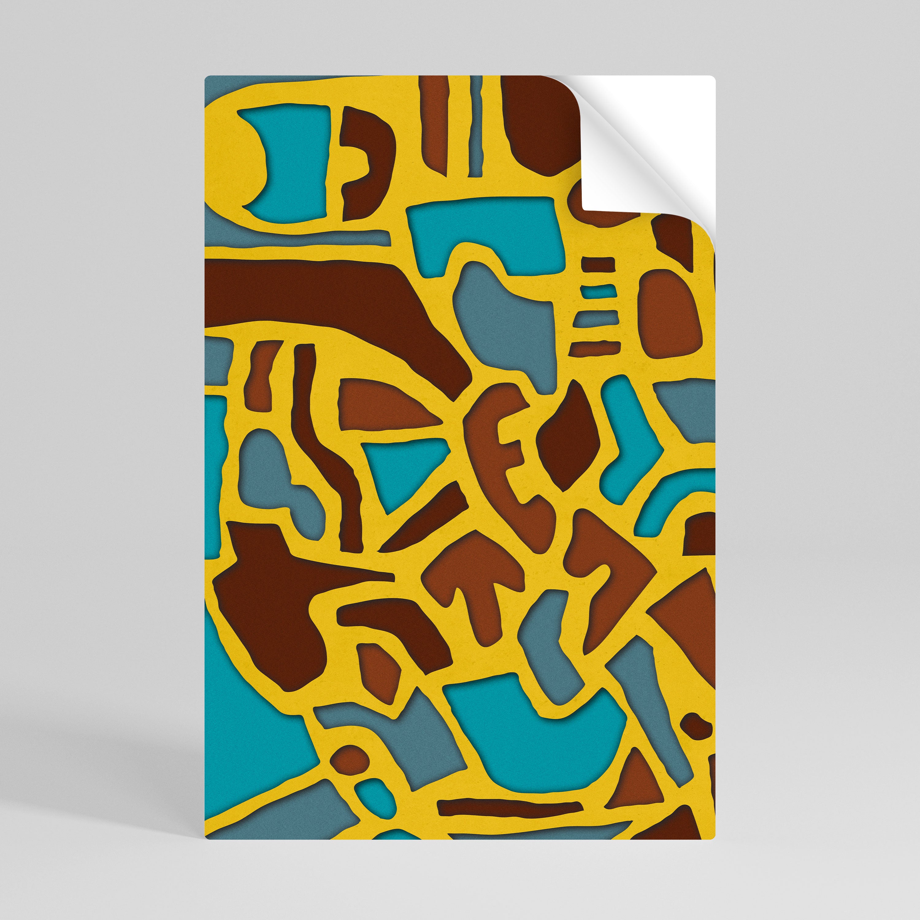 ASSYMETRICAL HARMONY Póster Autocolante Vertical