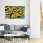 ASSYMETRICAL HARMONY Peel and Stick Horizontal Poster