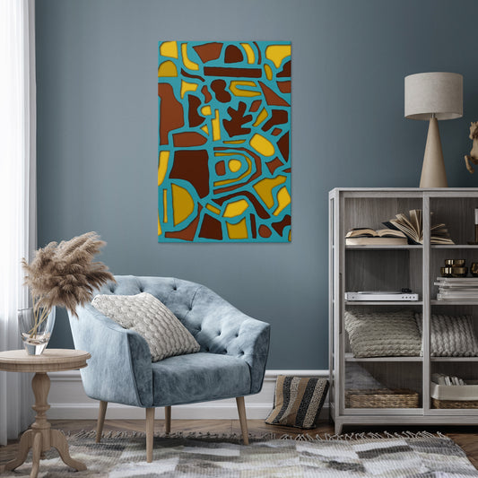 SHAPE EXTRAVAGANZA Quadro em tela vertical