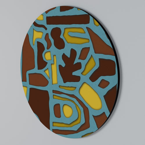 SHAPE EXTRAVAGANZA Arte de Parede Redonda