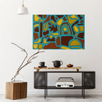 SHAPE EXTRAVAGANZA Peel and Stick Horizontal Poster