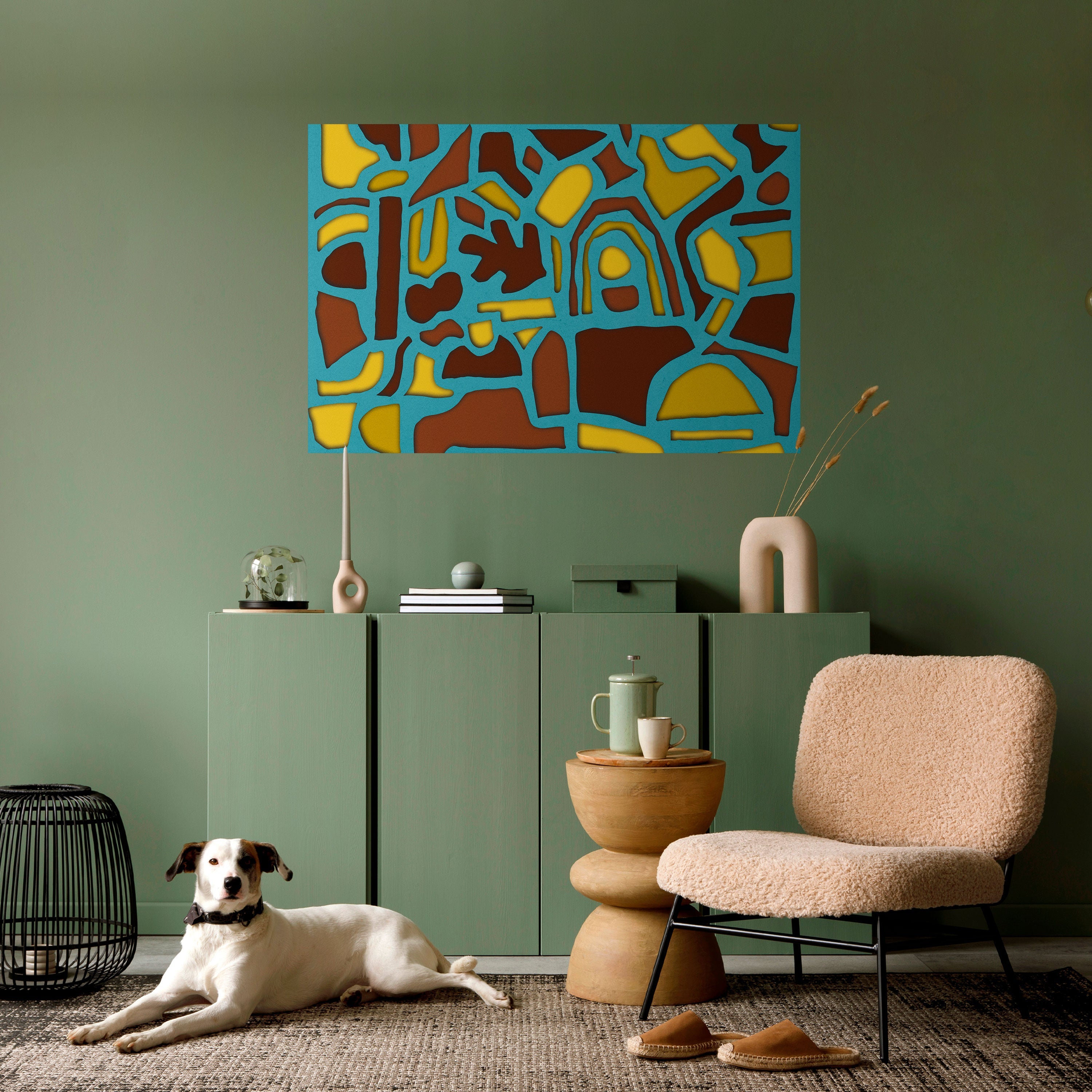 SHAPE EXTRAVAGANZA Peel and Stick Horizontal Poster