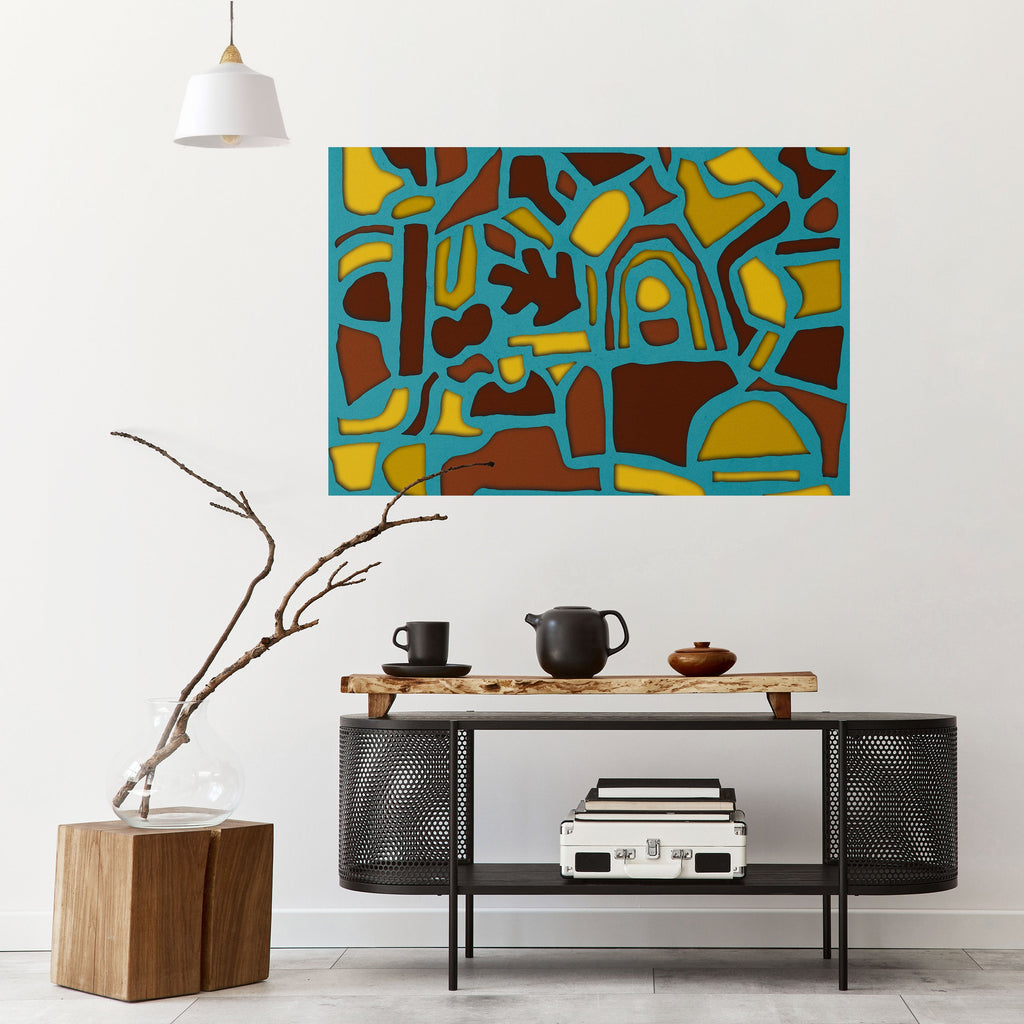 SHAPE EXTRAVAGANZA Peel and Stick Horizontal Poster