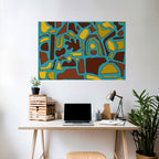 SHAPE EXTRAVAGANZA Peel and Stick Horizontal Poster