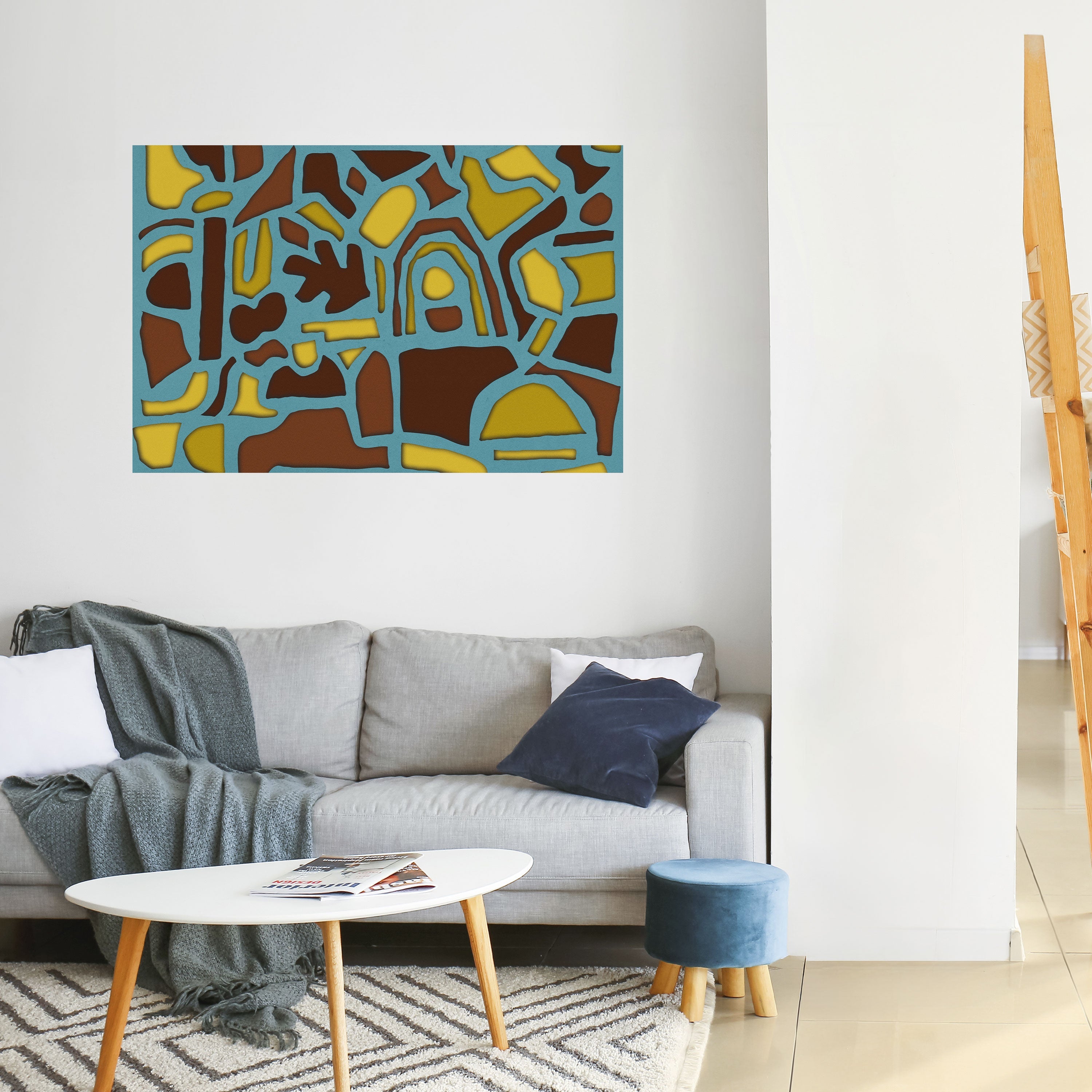 SHAPE EXTRAVAGANZA Peel and Stick Horizontal Poster