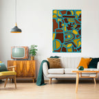 SHAPE EXTRAVAGANZA Peel and Stick Vertical Poster