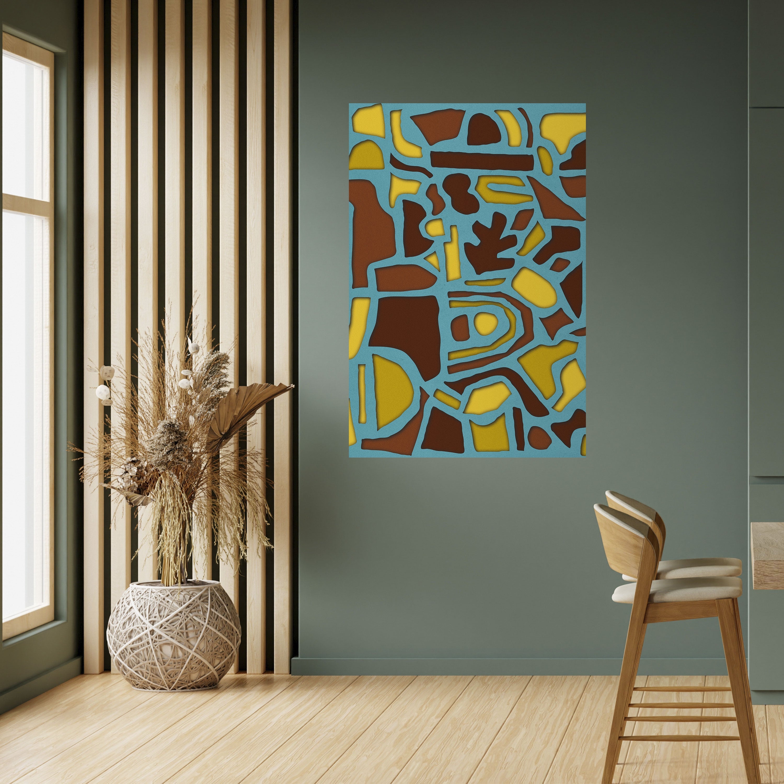 SHAPE EXTRAVAGANZA Peel and Stick Vertical Poster