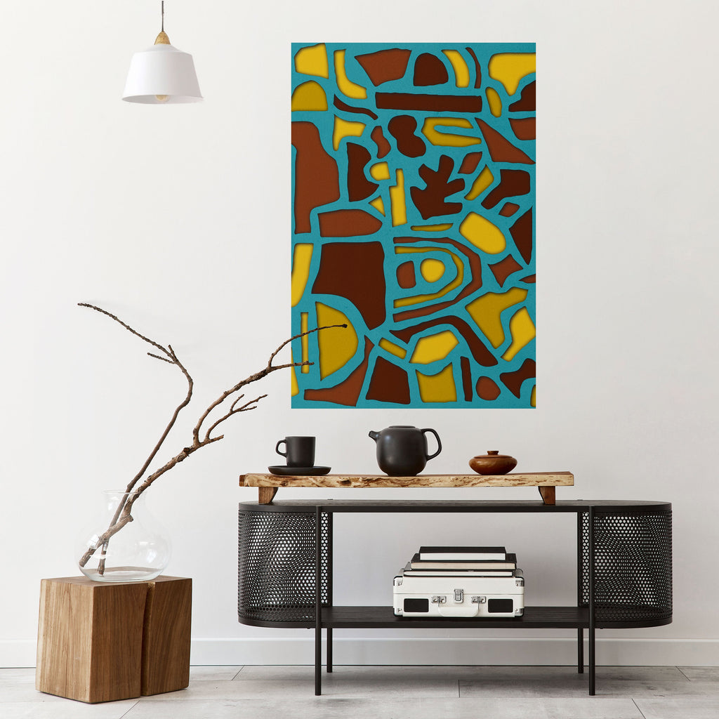 SHAPE EXTRAVAGANZA Peel and Stick Vertical Poster