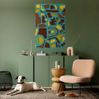 SHAPE EXTRAVAGANZA Peel and Stick Vertical Poster