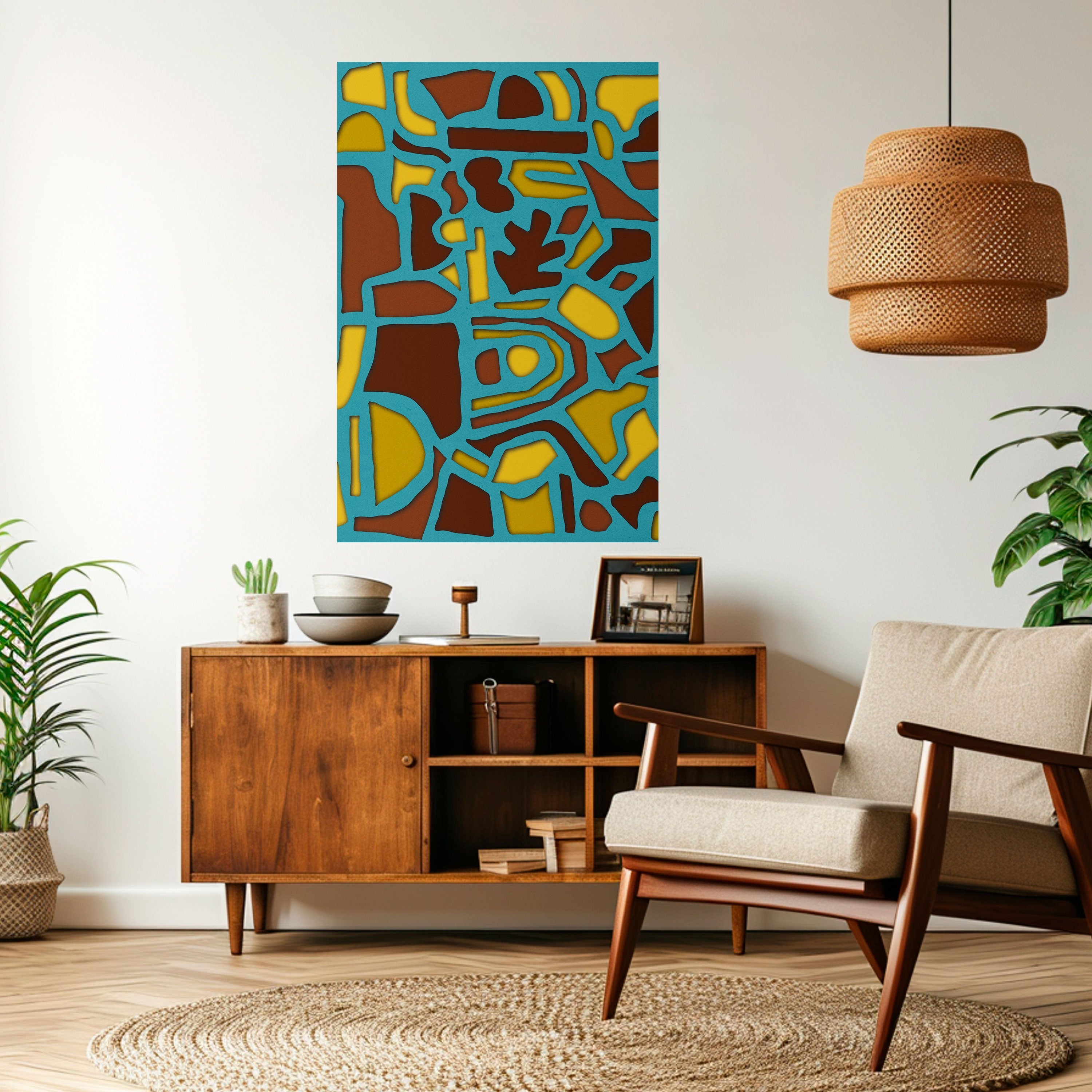 SHAPE EXTRAVAGANZA Peel and Stick Vertical Poster