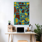 SHAPE EXTRAVAGANZA Peel and Stick Vertical Poster