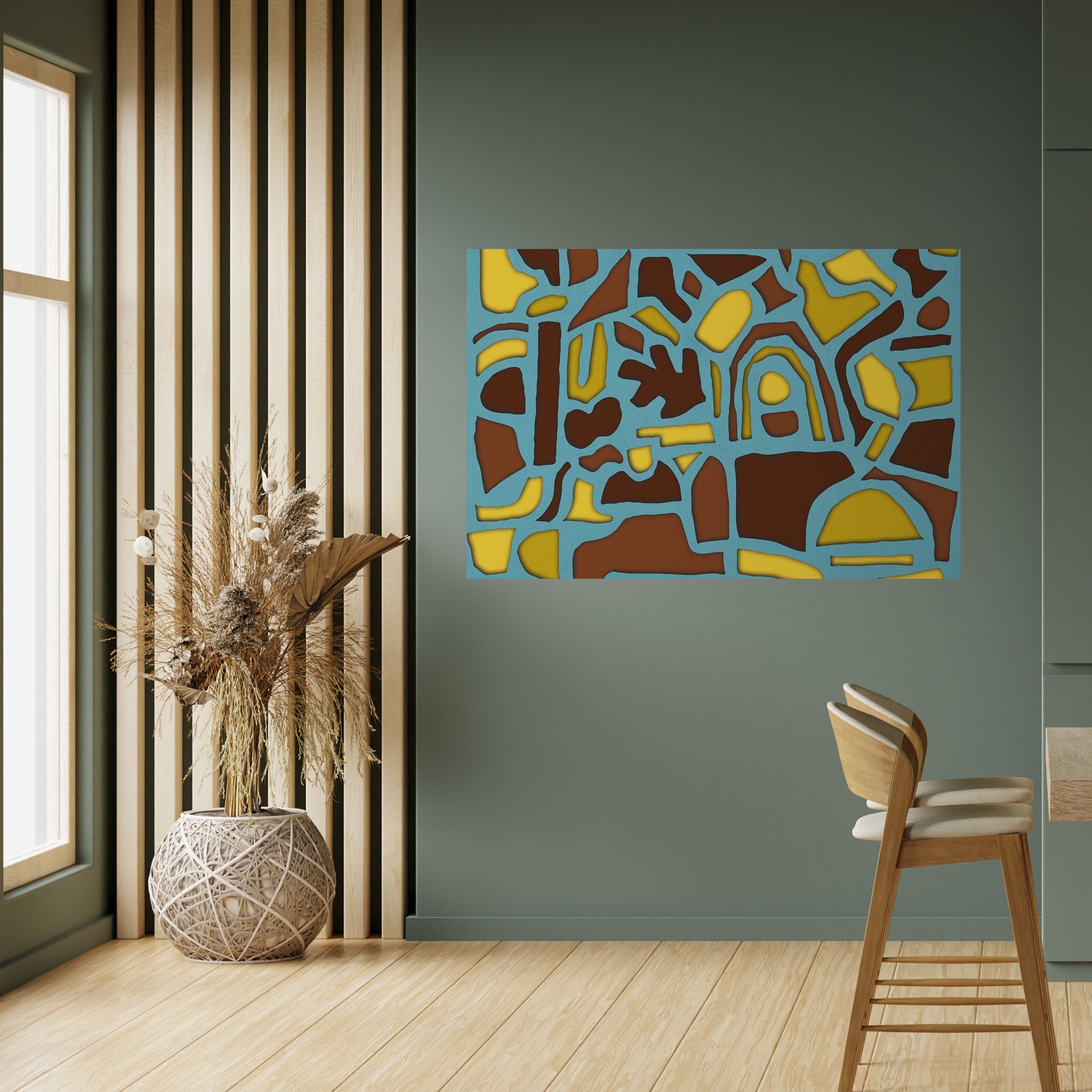 SHAPE EXTRAVAGANZA Peel and Stick Horizontal Poster