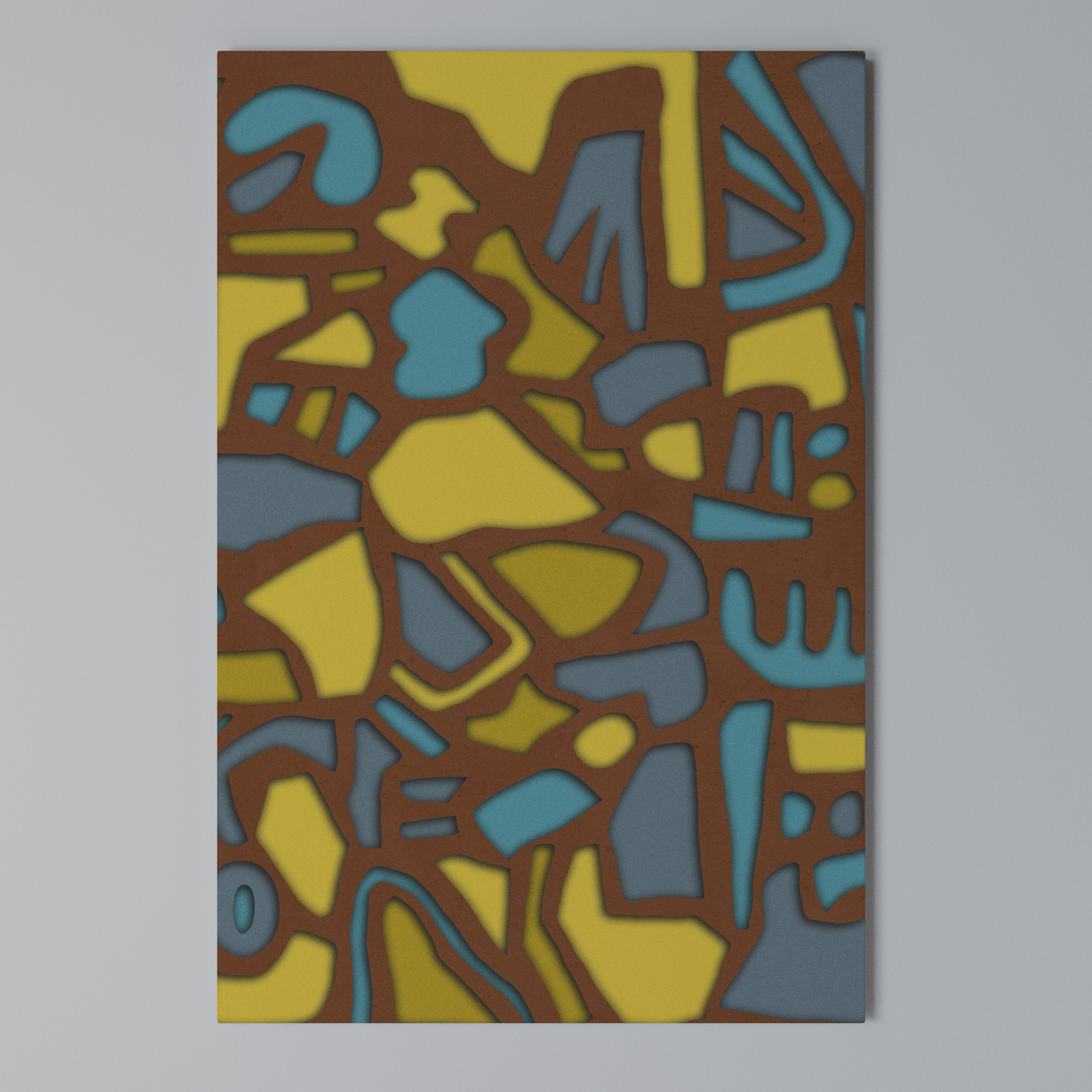 FORM SHUFFLE Vertical Canvas Print