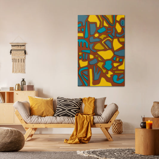 FORM SHUFFLE Quadro em tela vertical