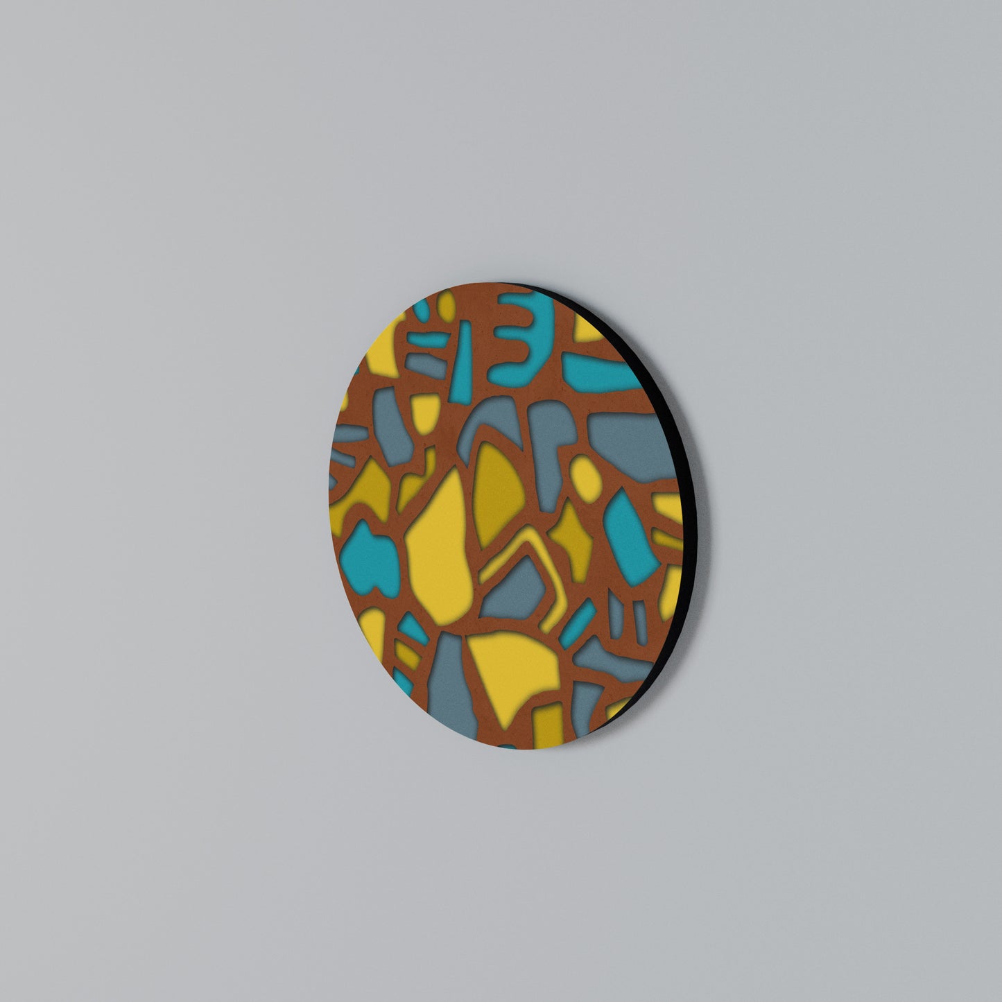 FORM SHUFFLE Round Wall Art