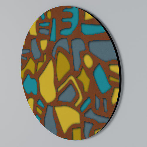 FORM SHUFFLE Arte de Parede Redonda