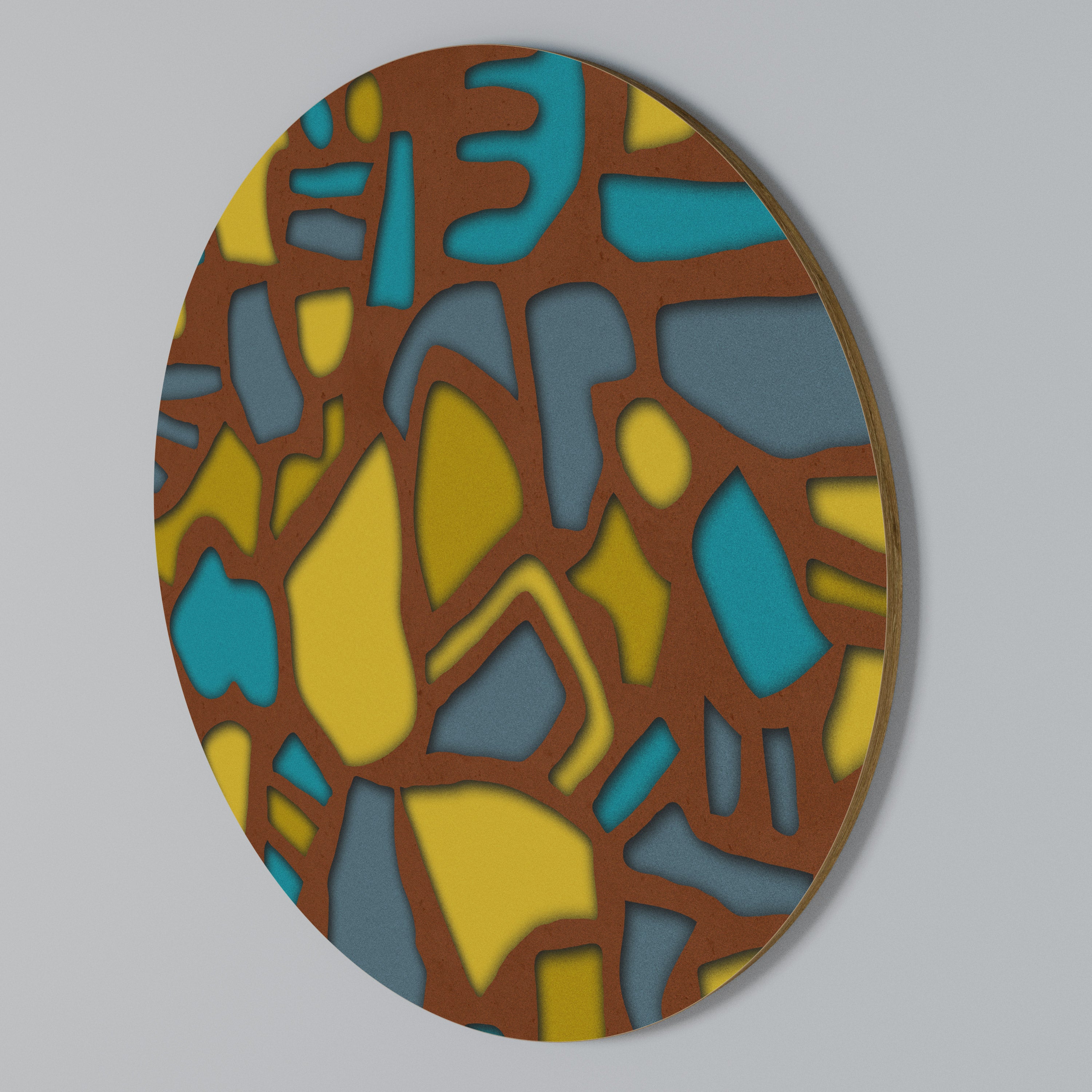 FORM SHUFFLE Arte de Parede Redonda