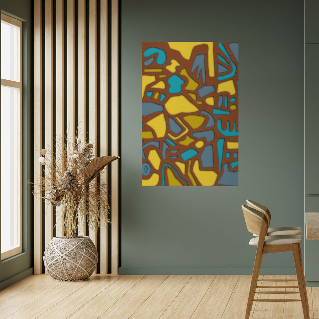 FORM SHUFFLE Poster Vertical Autocolante