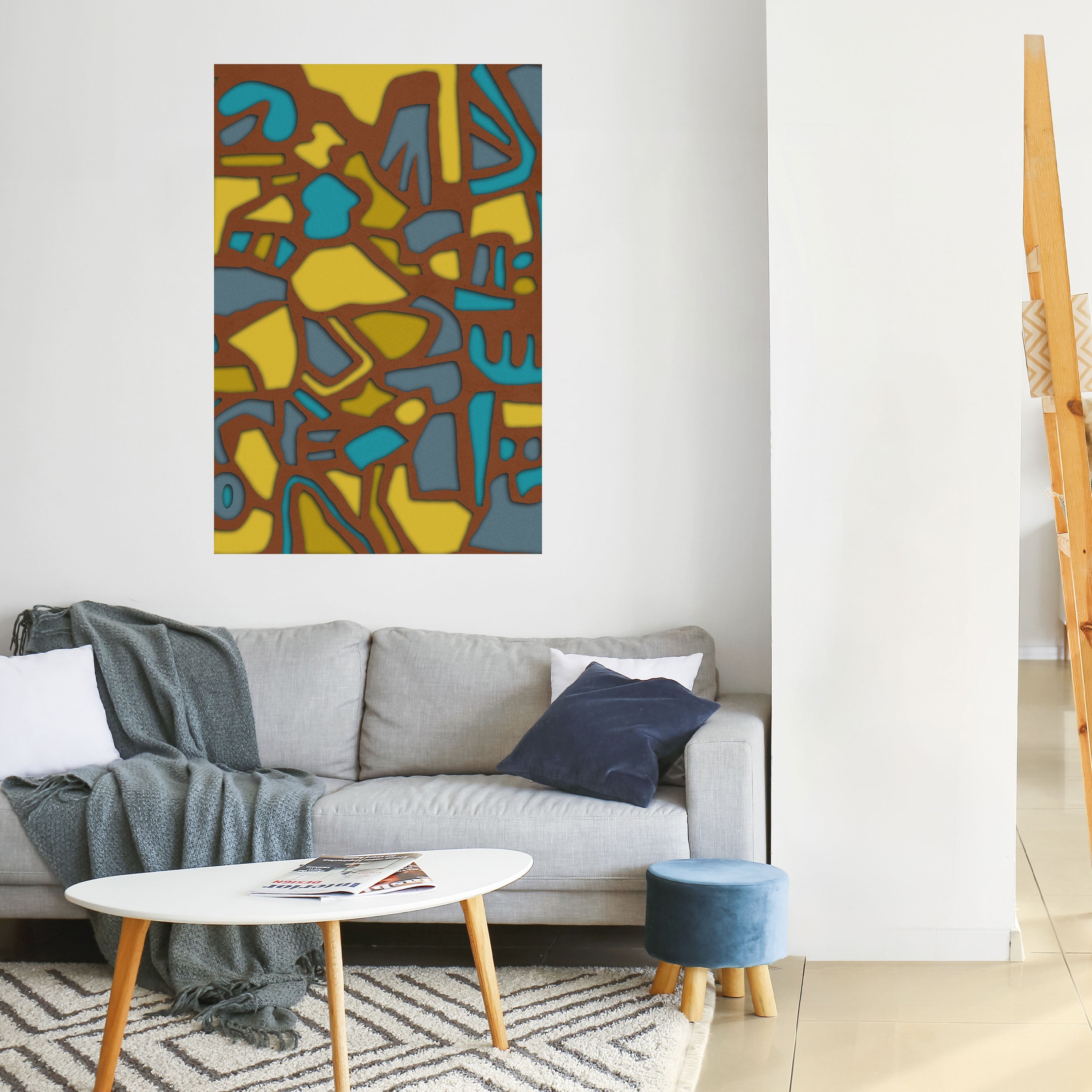 FORM SHUFFLE Poster Vertical Autocolante