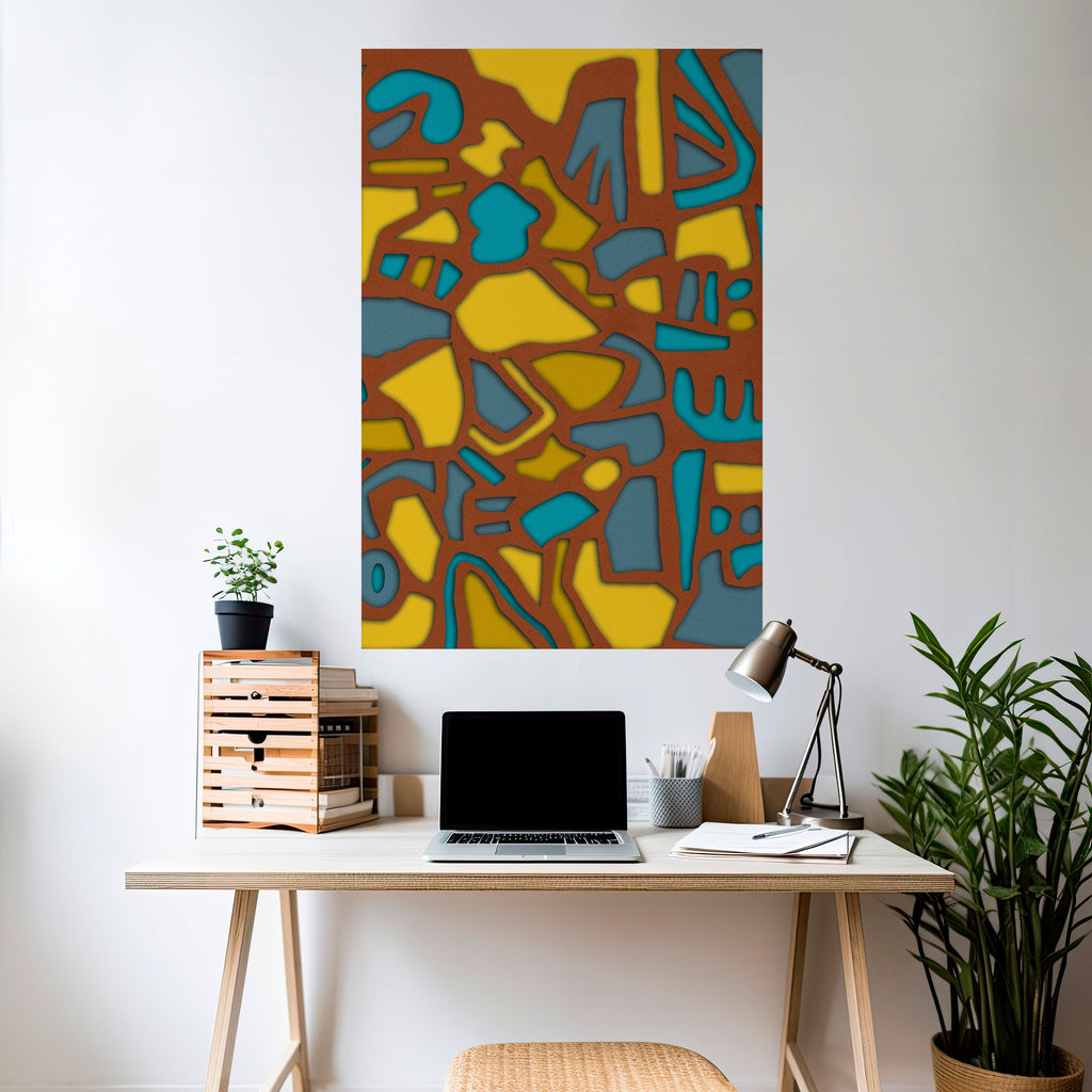 FORM SHUFFLE Poster Vertical Autocolante