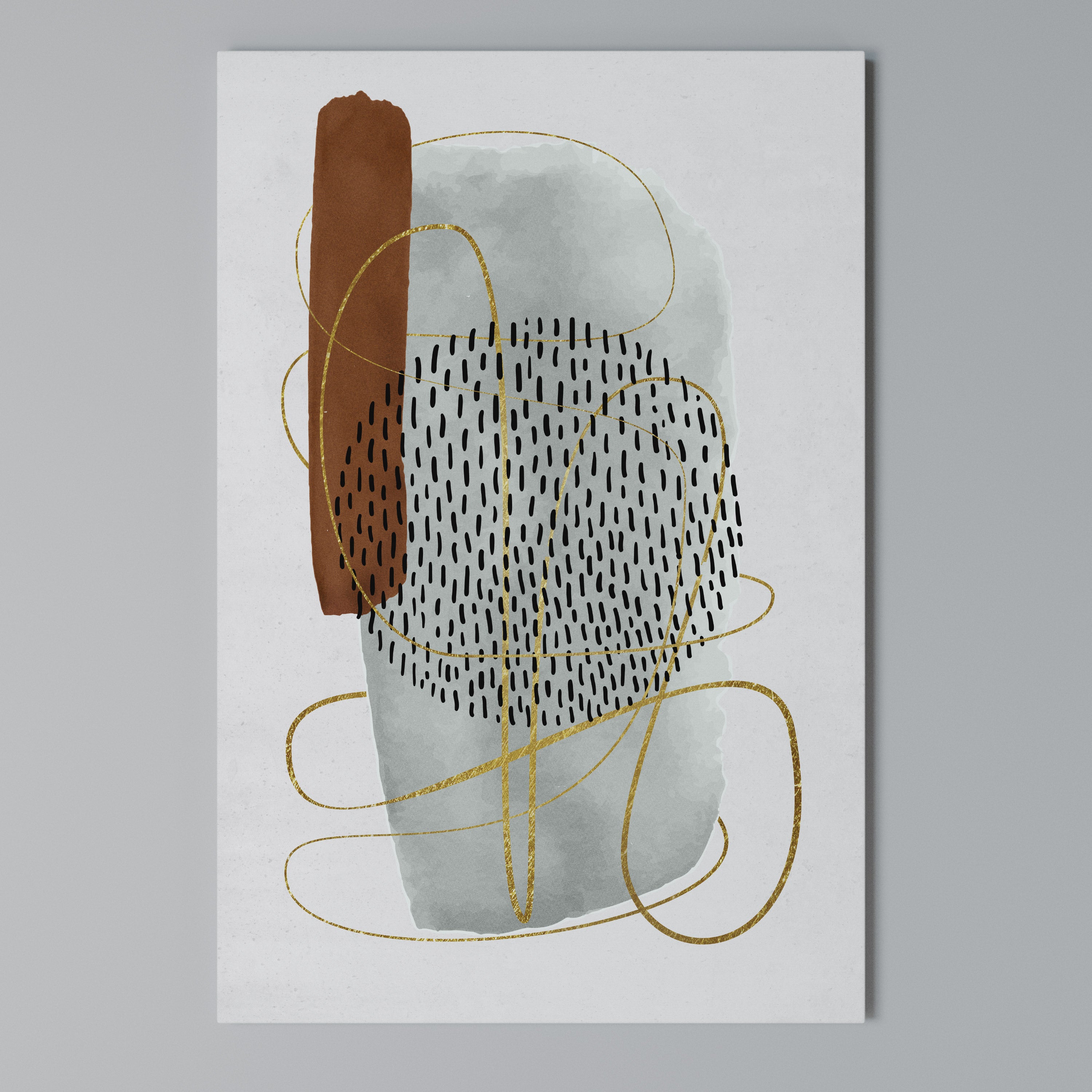 WRAPPED IN FORM Vertical Canvas Print