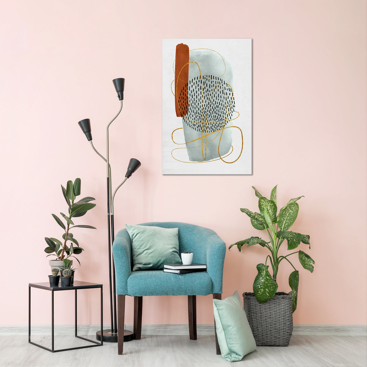 WRAPPED IN FORM Quadro em tela vertical