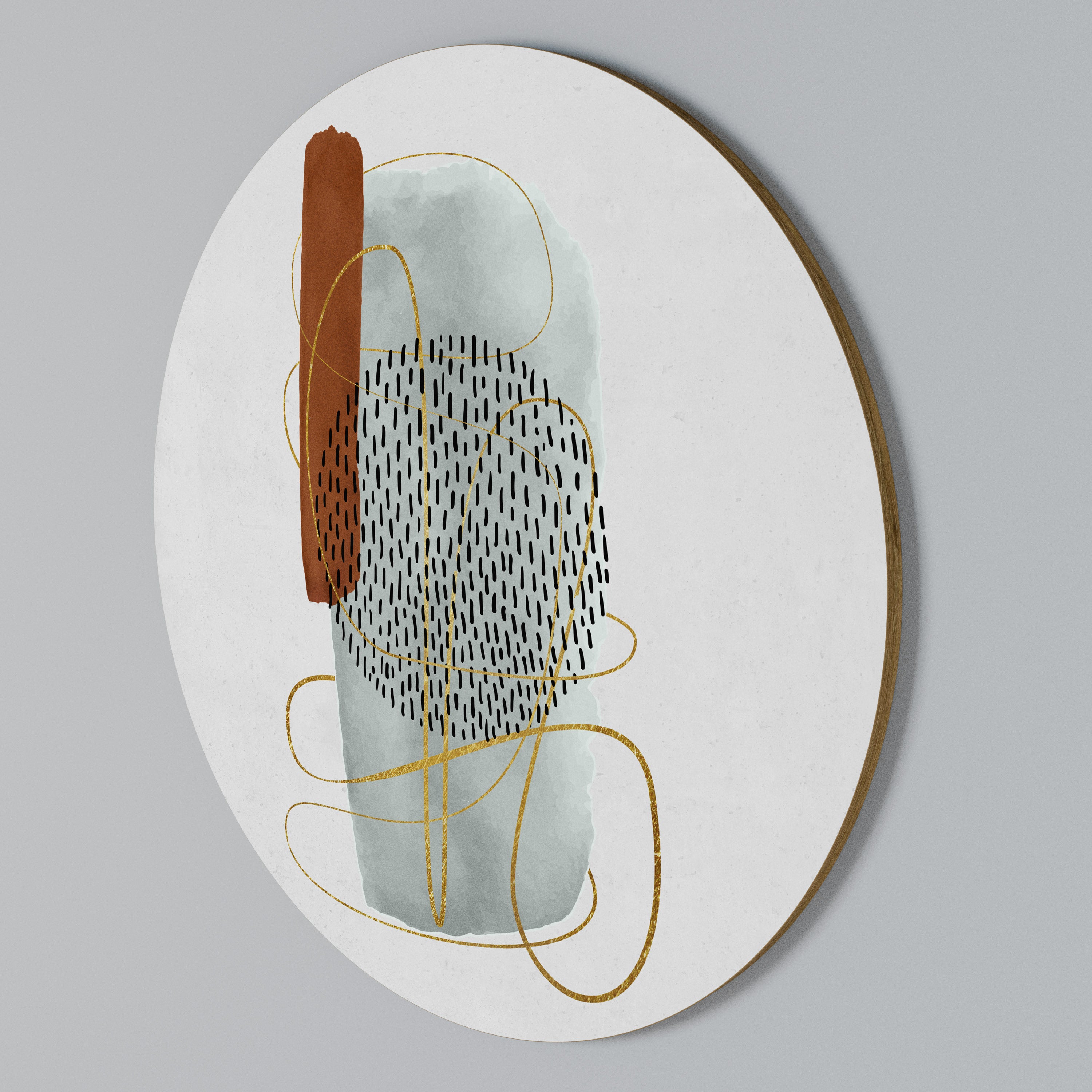 WRAPPED IN FORM Arte de Parede Redonda