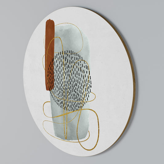 WRAPPED IN FORM Round Wall Art