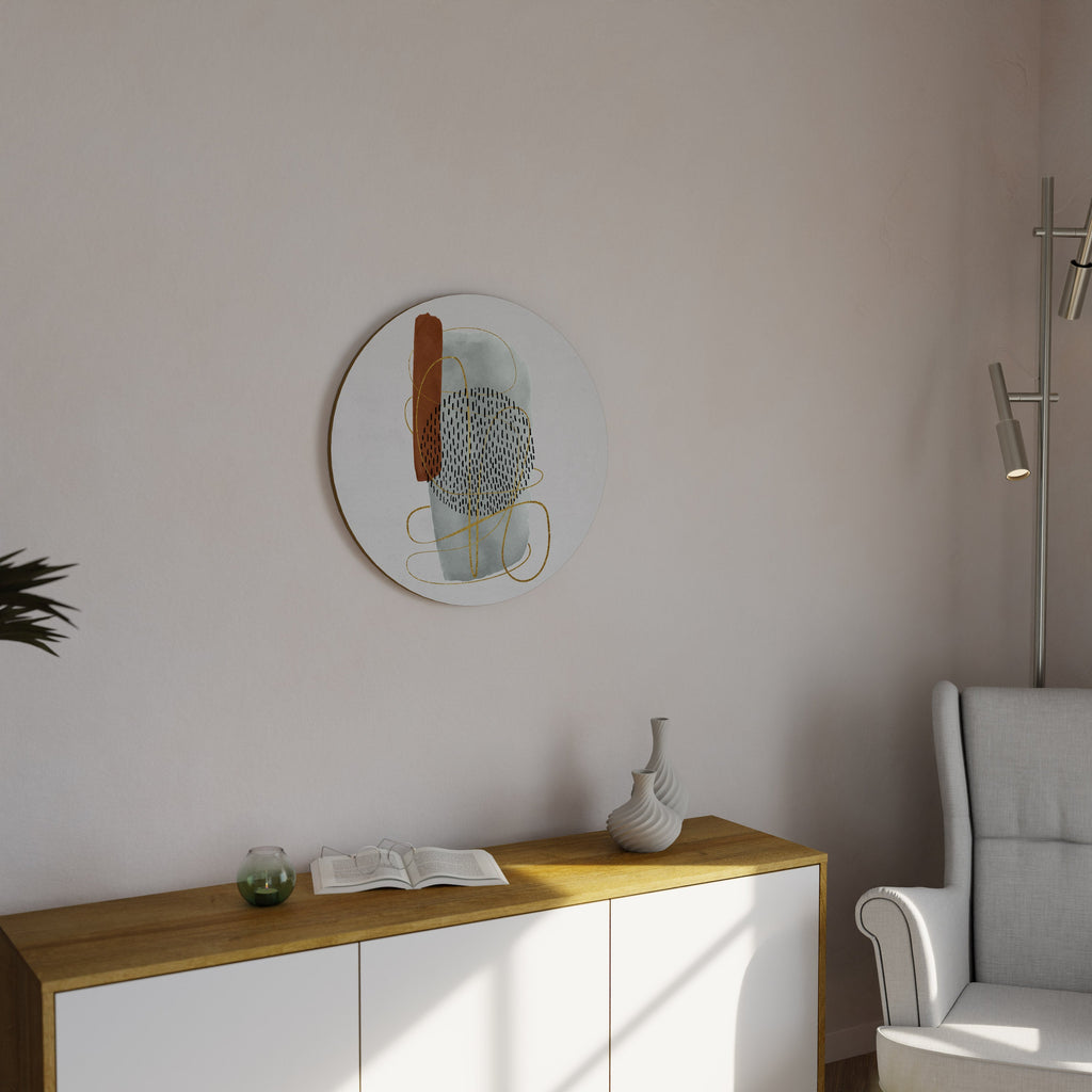 WRAPPED IN FORM Round Wall Art