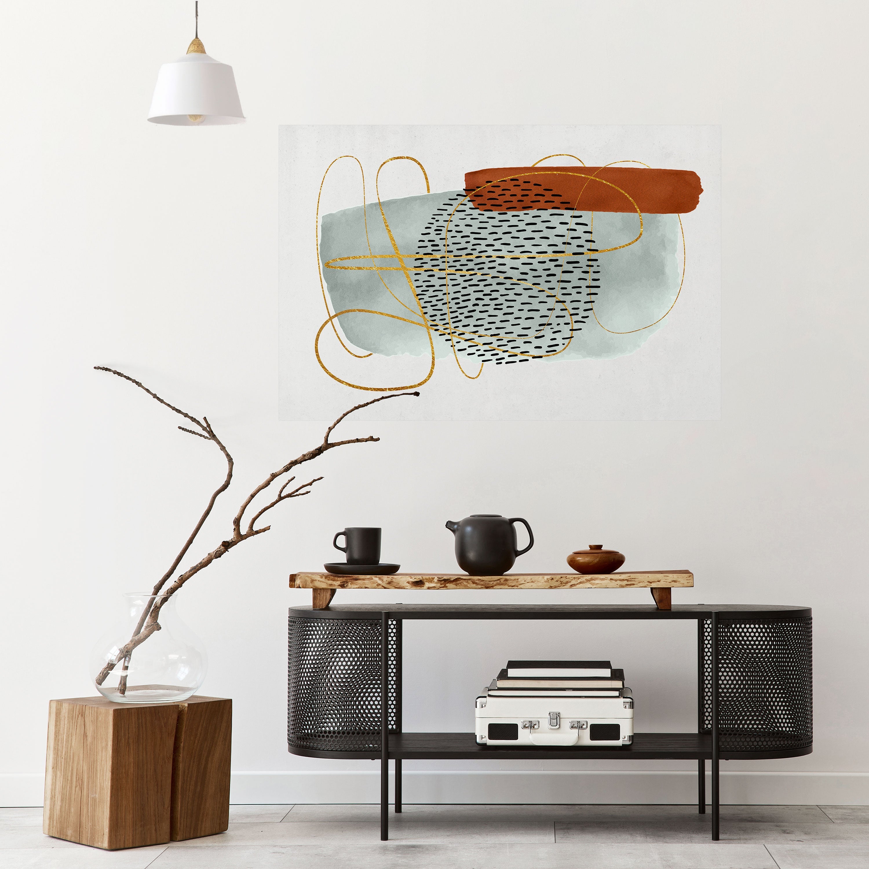 WRAPPED IN FORM Peel and Stick Horizontal Poster