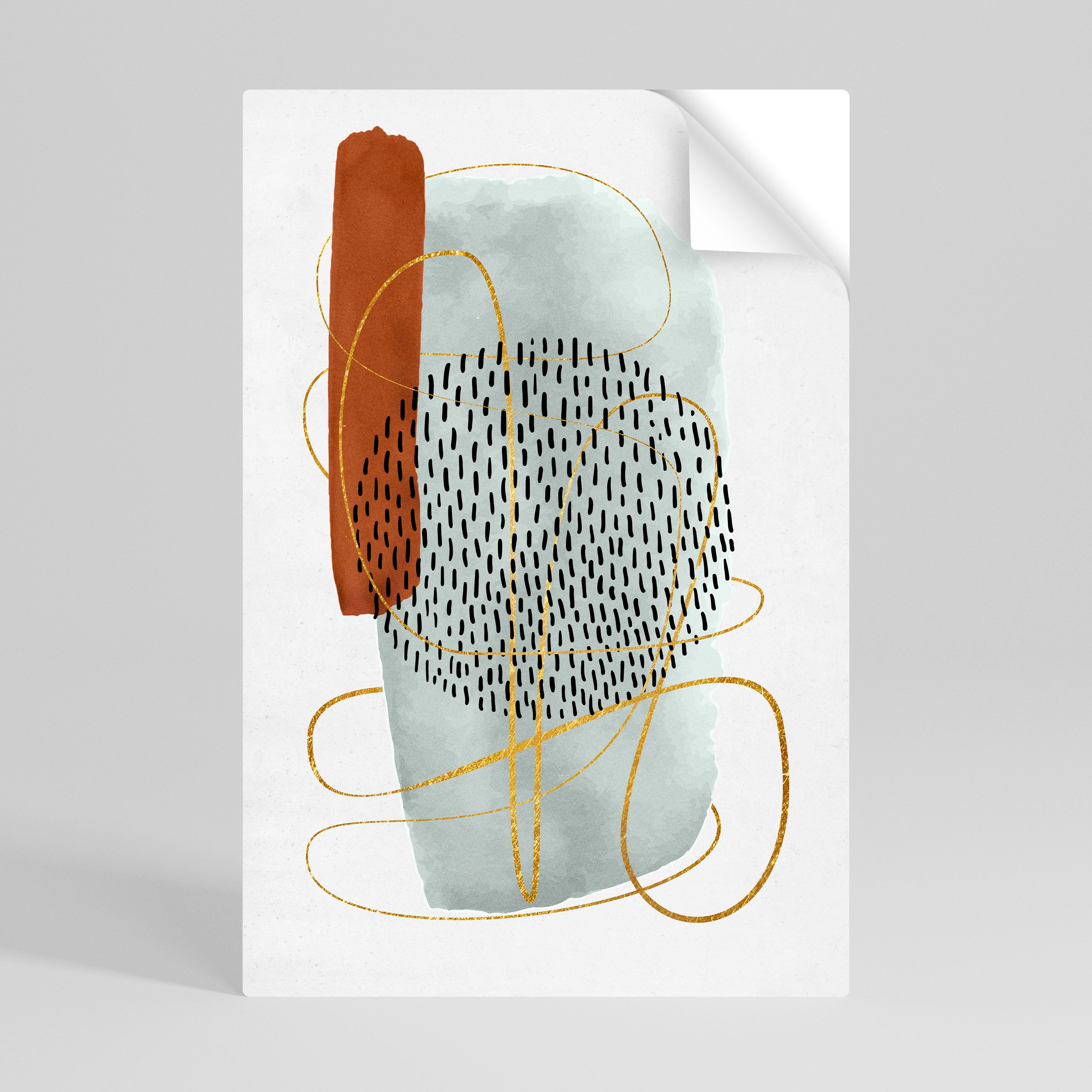 WRAPPED IN FORM Póster Autocolante Vertical