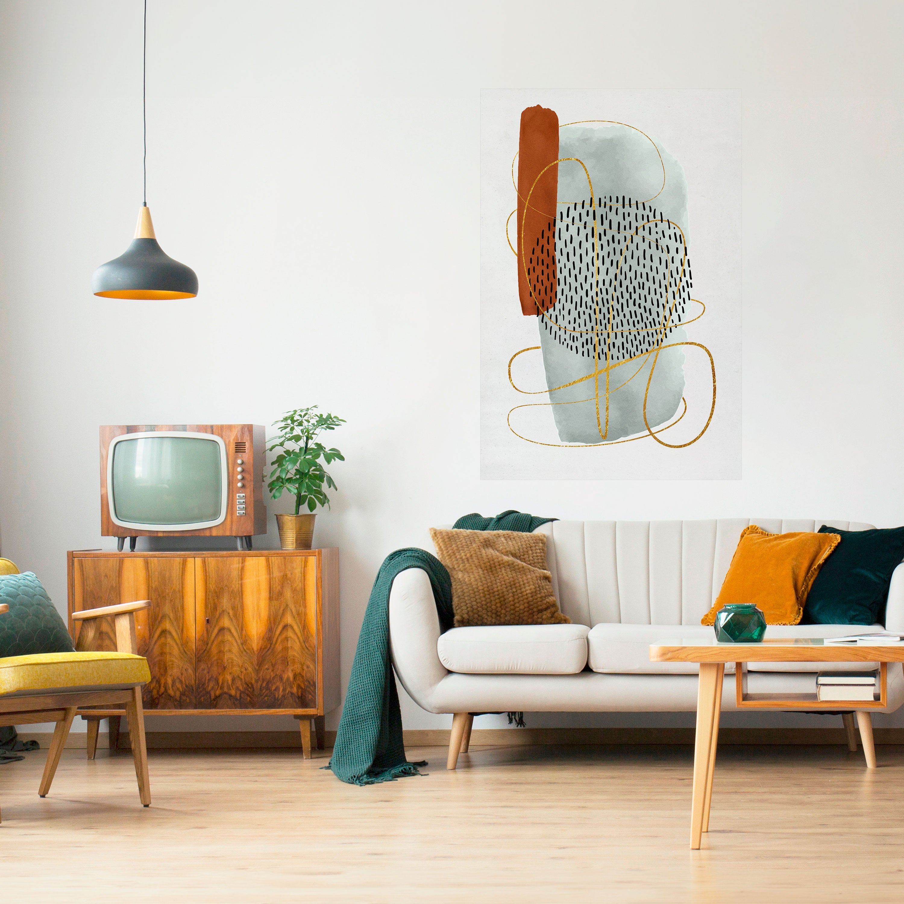 WRAPPED IN FORM Peel and Stick Vertical Poster