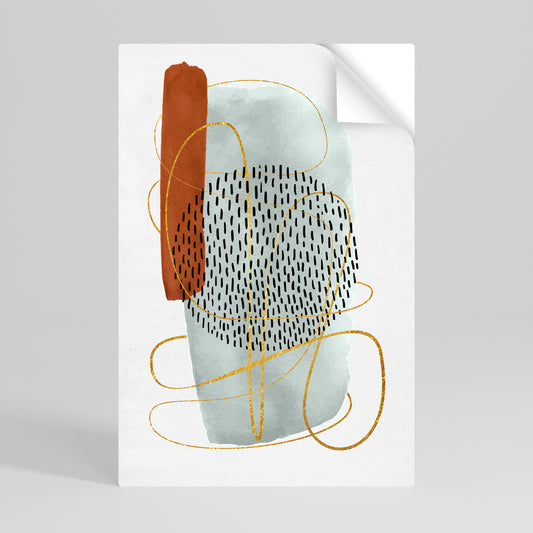 WRAPPED IN FORM Póster Autocolante Vertical