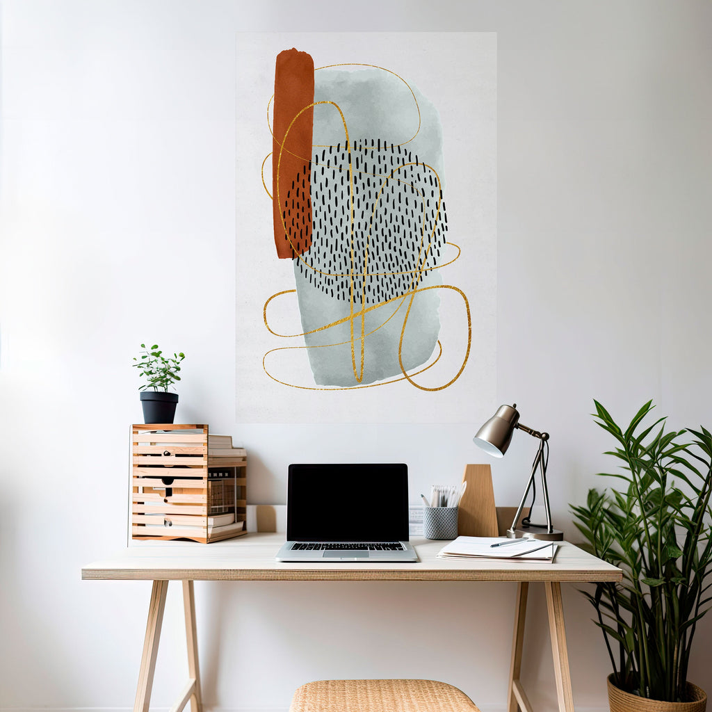 WRAPPED IN FORM Peel and Stick Vertical Poster