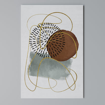 WRAPPED IN SHAPE Quadro em tela vertical