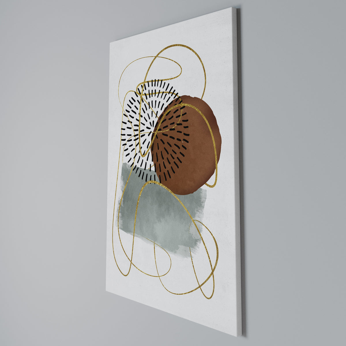 WRAPPED IN SHAPE Quadro em tela vertical